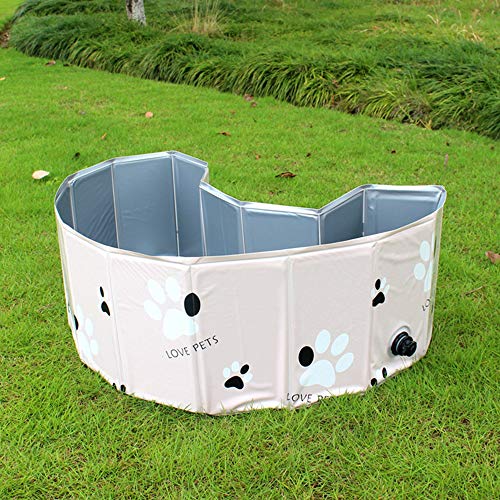 Tina de baño portátil al Aire Libre Rosa Plegable Plástico Duro PVC Baño Piscina Plegable para niños Bebé Mascotas Perros Gatos,80 * 20cm
