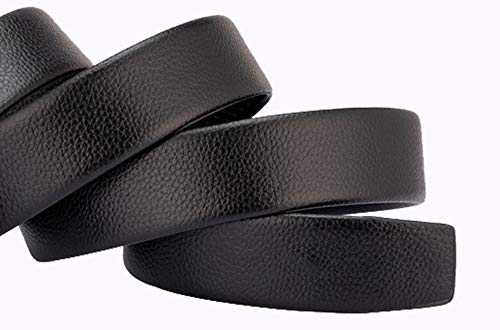 TINERS Cinturón de los Hombres Hebilla automática cinturón de Microfibra Desgaste Casual Tendencia Lichi Pantalones cinturón