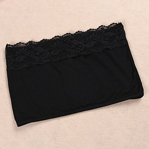 Tinksky Encaje sin Tirantes Transparente elástico Bandeau Tubo Sujetador Superior 3pcs Femenino, Regalo día de la Madre o el Regalo para Las Mujeres