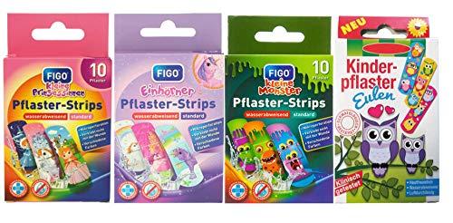 Tiritas infantiles/tiritas/rayas para niños en el juego - con divertidos motivos de colores - a elegir: multicolor - princesa - unicornio - animales - dibujos animados/para niñas