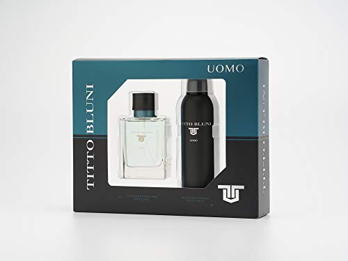 Titto Bluni Uomo Eau de Toilette Natural Spray 75ml + Deodorant Spray 200ml