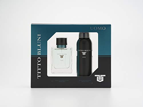 Titto Bluni Uomo Eau de Toilette Natural Spray 75ml + Deodorant Spray 200ml