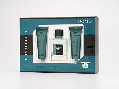 Titto Bluni Uomo EdT 75ml/ Gel Baño 75ml/ After Shave 75ml