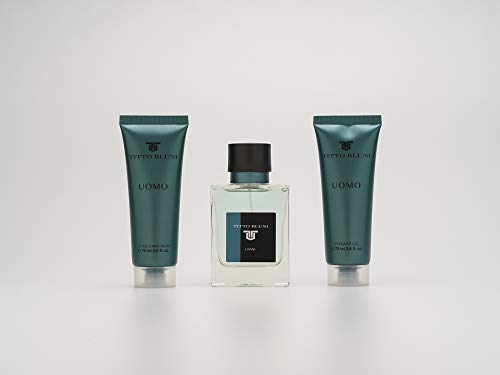 Titto Bluni Uomo EdT 75ml/ Gel Baño 75ml/ After Shave 75ml