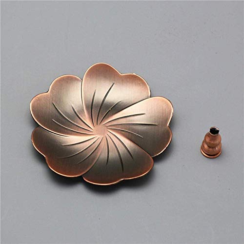 Titular de Incienso Soporte Religiosa Encensoir- On Line Quemador de Incienso, Incienso en la Placa, Incienso, Madera de sándalo Horno, ofrenda de Incienso de Cobre Puro, Soporte Flor De