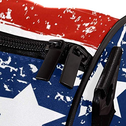 TIZORAX - Bolsa de deporte para mujer y hombre, 4 de julio de EE. UU., para el día de la independencia, gimnasio, bolsa de viaje para el fin de semana, para viaje nocturno, equipaje al aire libre