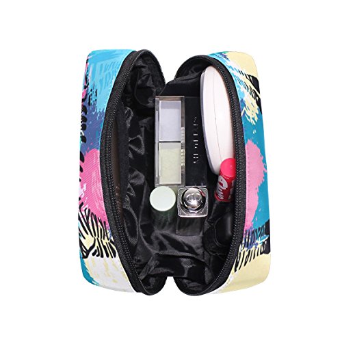 TIZORAX - Bolsa de maquillaje con diseño de cebra y jirafa