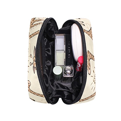 TIZORAX Bolsa de maquillaje con diseño de jirafa