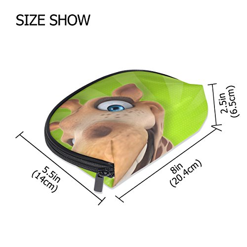 TIZORAX - Bolsa de maquillaje con diseño de jirafa