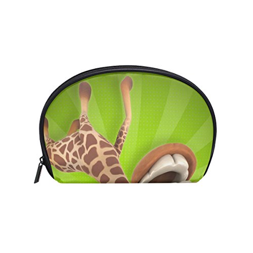 TIZORAX - Bolsa de maquillaje con diseño de jirafa