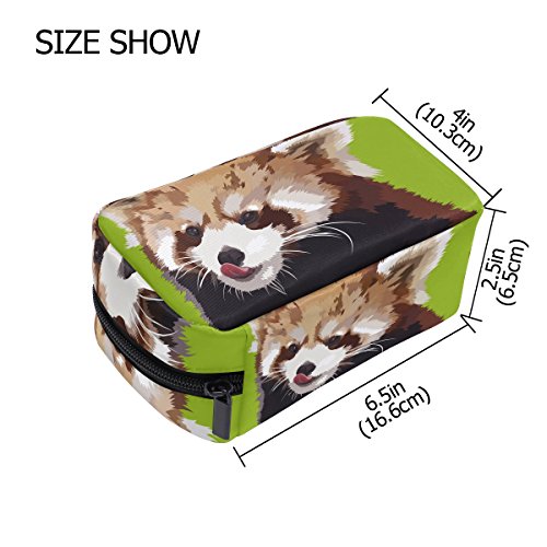 Tizorax - Bolsa de viaje para maquillaje (tamaño pequeño), diseño de oso panda