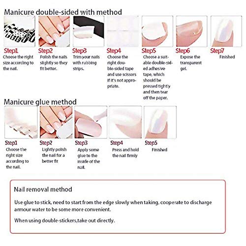 TJJL Rojo medio Uñas postizas Rojo Brillante Noble Suave Uñas postizas Uv Artificial Lady Fingers