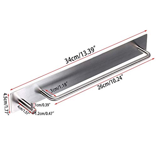 Toallero de acero inoxidable BTSKY (304) para baño, hotel , Towel Holder with Hook