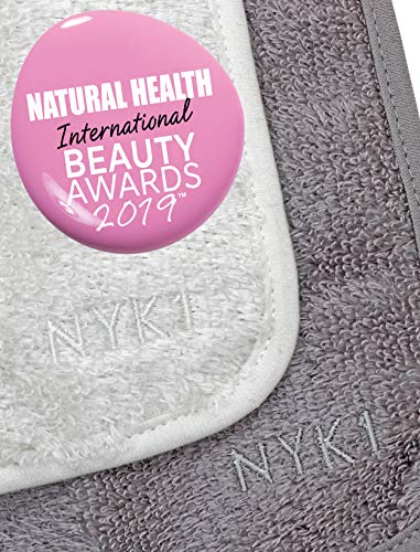 Toallitas Desmaquillantes de Bambú, Pack de 2 - NYK1 Paño Exfoliante Desmaquillante Facial, Desma-quillante Ojos Lavable – Paños/Discos Desmaquillantes Reutilizables Ecológicos – Piel Sensible