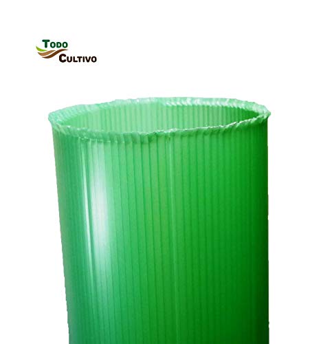 TODOCULTIVO Protector Árbol Perforado y Biselado de 60 cm. de Altura. Pack de 20 Unidades Protección contra Animales de tamaño pequeño y Medio.