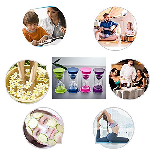 Toirxarn Reloj de arena, doble protección, asistente de gestión del tiempo, regalo creativo, decoración de la oficina de la sala de estar - 30 minutos Azul