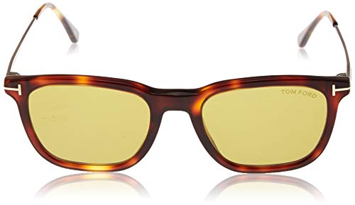 Tom Ford FT0625 52N 53 Monturas de gafas, Marrón (Avana ScuraVerde), 53.0 Unisex Adulto