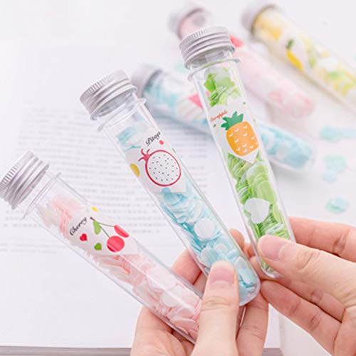 Tomaibaby 12 Piezas de Láminas de Jabón Escamas de Jabón Portátiles Papel de Tocador Desechable Jabón con Tubo de Almacenamiento Lavado de Manos Accesorio de Limpieza para Viajes de