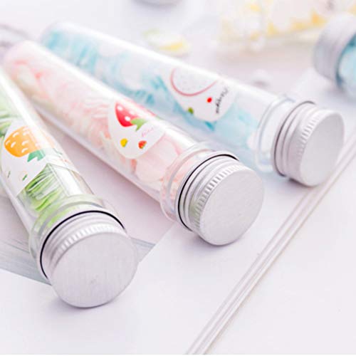 Tomaibaby 12 Piezas de Láminas de Jabón Escamas de Jabón Portátiles Papel de Tocador Desechable Jabón con Tubo de Almacenamiento Lavado de Manos Accesorio de Limpieza para Viajes de