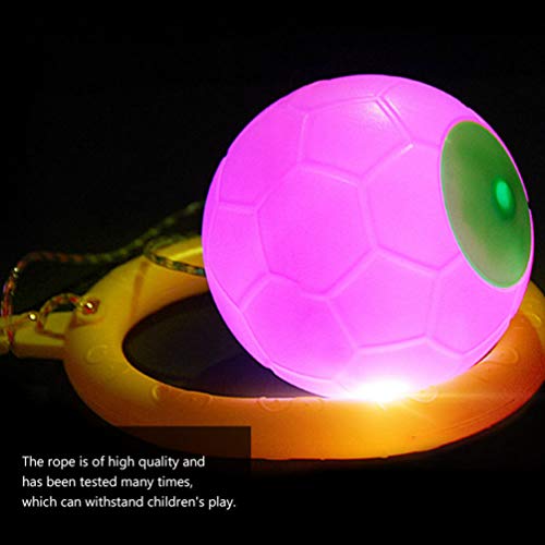 Tomaibaby 3Pcs Niños Anillo de Salto Intermitente Niños Pequeños Tobillo Saltar Cuerdas de Salto Deportes Swing Ball Fitness Quemagrasas Saltar Juego de Cuerda