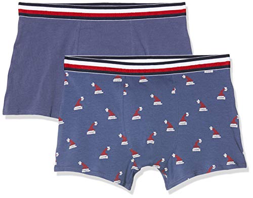 Tommy Hilfiger 2p Trunk Holiday Hats Bañador, Multicolor (Multi 0XR), Talla única (Talla del Fabricante: 14-16) (Pack de 2) para Niños