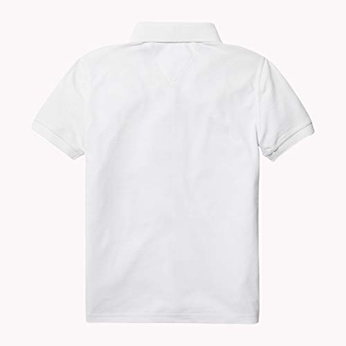 Tommy Hilfiger Boys Tommy Polo S/s, Blanco (Bright White 123), 152 (Talla del Fabricante: 12) para Niños