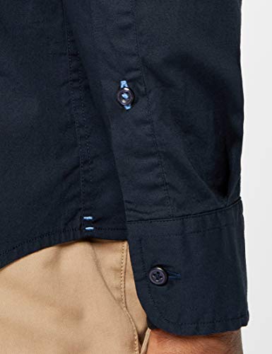 Tommy Hilfiger Core Stretch Slim Poplin Shirt Camisa, Azul (Sky Captain 403), X-Large para Hombre