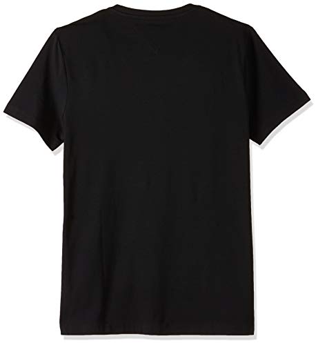 Tommy Hilfiger Core Stretch Slim Vneck tee Camiseta, Negro (Flag Black 083), Small para Hombre