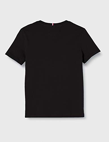 Tommy Hilfiger Essential tee S/s Camiseta, Negro (Tommy Black 19215/A BB U), 6-7 años (Talla del Fabricante: 6) para Niños