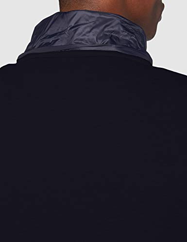 Tommy Hilfiger Mixed Media Hooded Zip Through Suéter, Blue, L Hombre