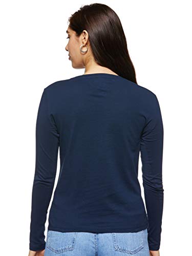 Tommy Hilfiger Tjw Essential Logo Longsleeve Camisa Manga Larga, Azul (Blue Cbk), 32 (Talla del Fabricante: XX-Small) para Mujer