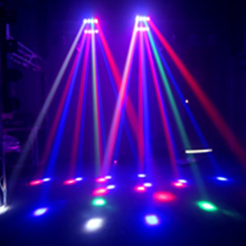 Tomshine DMX512 40W Luz de Escenario Mejorar, 11CH Canales Cabeza Móvil LED Rotativa RGBW LED Mini Araña Etapa Viga Luz Cabezas Discoteca para Bar Disco DJ Club