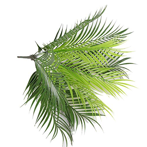 Tongxu 1 Planta Artificial Cicas Césped Artificial Plantas de Arbustos de Plástico Arbustos Verdes Decoración Regalo 9 Hojas 51 * 20cm para Salón Hogar Oficina Hotel