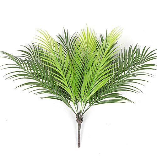 Tongxu 1 Planta Artificial Cicas Césped Artificial Plantas de Arbustos de Plástico Arbustos Verdes Decoración Regalo 9 Hojas 51 * 20cm para Salón Hogar Oficina Hotel