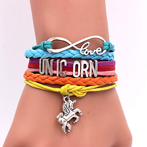 Tooplab Pack de 15 Regalos de Unicornio para niñas Navidad Christmas Carnaval, Mochila con cordón Bags/Maquillaje Bolsa/Collar Aleación Cadena/máscara de Unicornio/Llavera/Pulsera