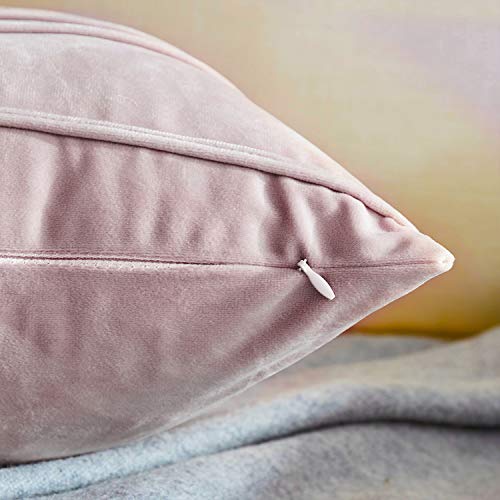 Top Finel Juegos 2 Hogar Cojín Terciopelo Suave Decorativa Almohadas Fundas de Color Sólido para Sala de Estar sofás 50x50cm Violeta