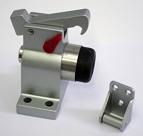 Tope de puerta TS-83030, aluminio macizo, montaje en el suelo con tapón de bloqueo