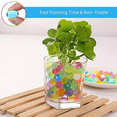 TOPSEAS Bolas de Gel de Agua, 60000 PCS Perlas de Gel para decoración del Florero,Plantas,Flores,Mezclados cristalino Hidrogel Bolas de Gel para Decoración