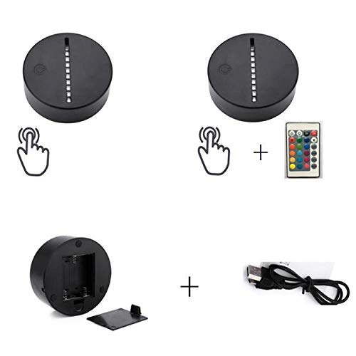 Torre de varios colores, luz visual nocturna en 3D, lámpara LED táctil de siete colores para niños, adornos navideños, lámpara de mesa para niños lindos