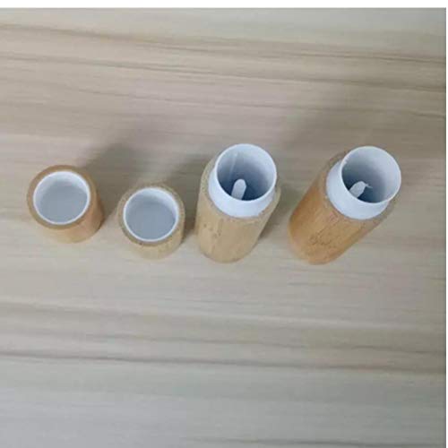 TOSSPER 1pc 5 g de bambú vacío Tubo de Labios lápiz de Labios Bruto de Bricolaje de contenedores Crema de Cacao Tubos de bambú del lápiz Labial del Tubo