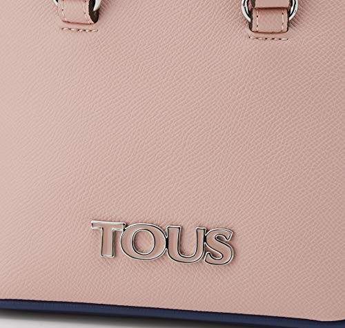 TOUS Bowling Mini New Essence, Bolso bolera para Mujer, Multicolor (Nude/Marino 995900794), 19x14.5x10 cm (W x H x L)