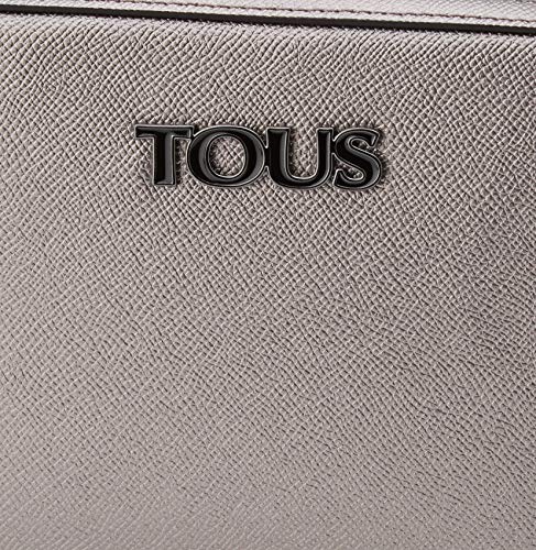 TOUS New Essence, Bolso bandolera para Mujer, Multicolor (Gun/Negro 995900791), 23x15x5 cm (W x H x L)
