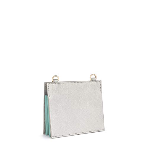 TOUS Tarjetero-Bandolera New Essence Tri-Plata