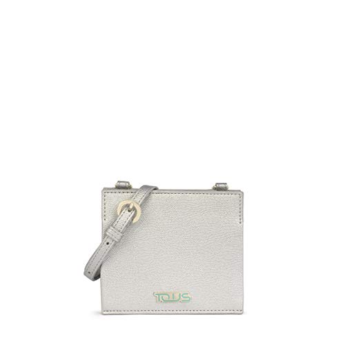 TOUS Tarjetero-Bandolera New Essence Tri-Plata