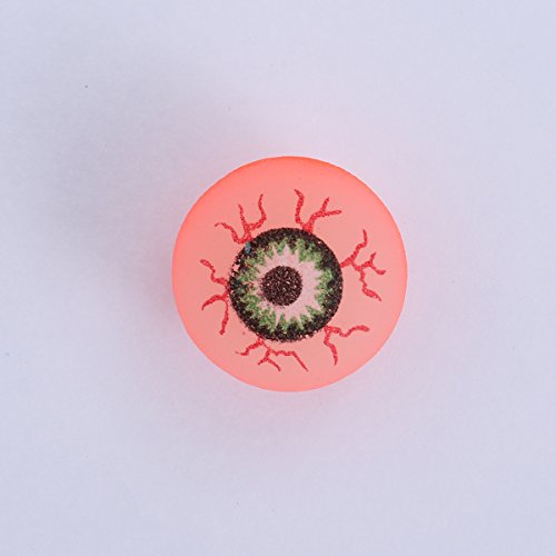Toyvian 10pcs Halloween Eyeballs, Glow in the Dark, 32mm Scary Bouncy Balls (Color aleatorio)