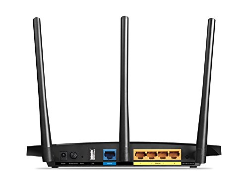 TP-Link Archer C1200 - Router Gigabit inalámbrico de doble banda, 2.4 GHz a 300 Mbps y 5 GHz a 867 Mbps, Gigabit Puerto, USB 2.0, 3 antenas externas de doble banda