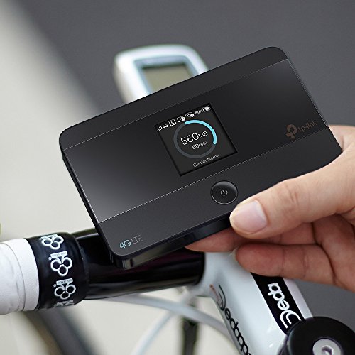 TP-LINK M7350 - Router 4G LTE para móvil (Banda Dual 2.4 GHz ó 5 GHz, soporta hasta 10 Dispositivos simultáneamente), Color Negro