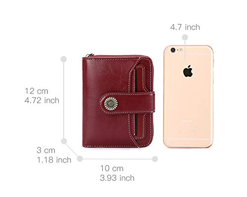 Trend Wallet Mujer Mujer Cartera Billetera Corta Monedero de Calidad Monedero con Botón de Mujer Calidad Hardware de Flores-   Amarillo, a1