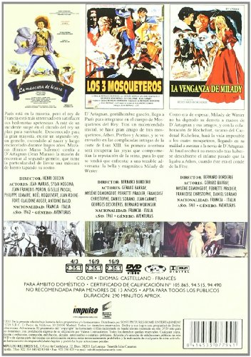 Triple Pack "Aventuras De Espadachines" 1:La Mascara De Hierro+Los Tres Mosqueteros+La Venganza De Milady [DVD]