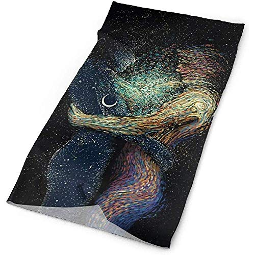 Trippy Painting Naked Galaxy Half Mask Bandanas sin costuras Diadema Cara Motocicleta Mascarilla